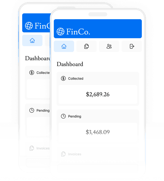 Screenshots of the dashboard project showimg mobile version